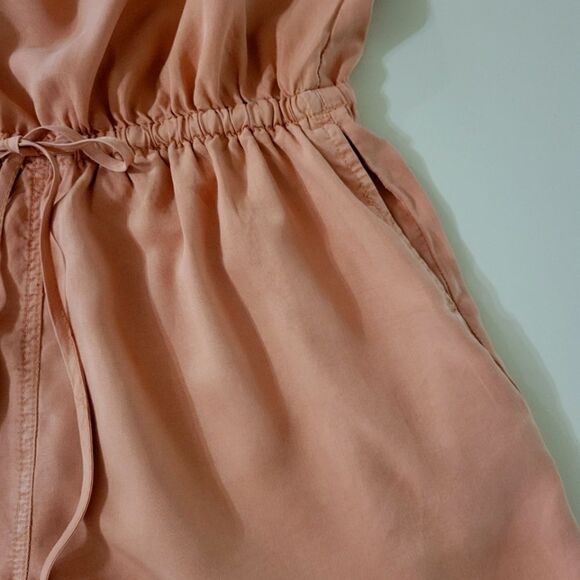 Staccato Women's Peach Four Button Accent Tank Romper - Picture 15 of 16